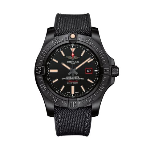 breitling limited edition avenger blackbird men's 44mm black titanium watch|Breitling blackbird 44mm.